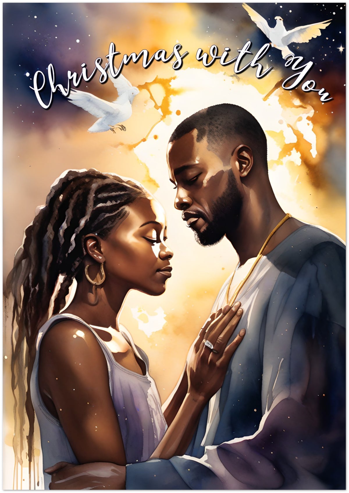 Christmas With You Christmas Card | A5 Single Card | Silent Evangelist
