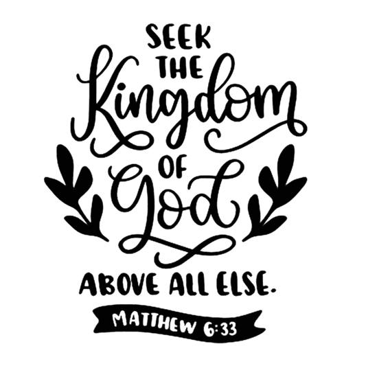 Seek the Kingdom of God Above all Else Canvas Bag