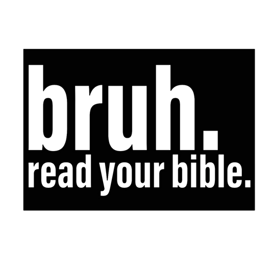 Bruh, Read Your Bible Canvas Bag