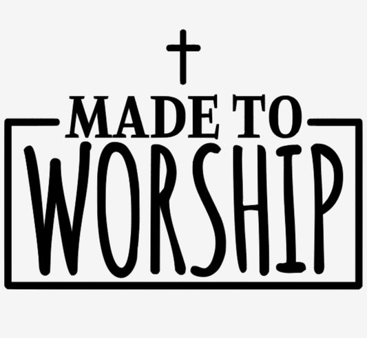Made to Worship Christian faith design - KCC40MTWS