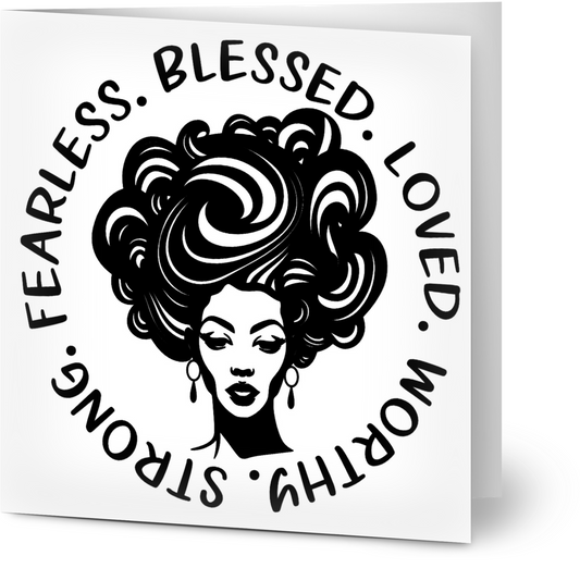 Fearless, Blessed, Loved Occasional Card | Single Card
