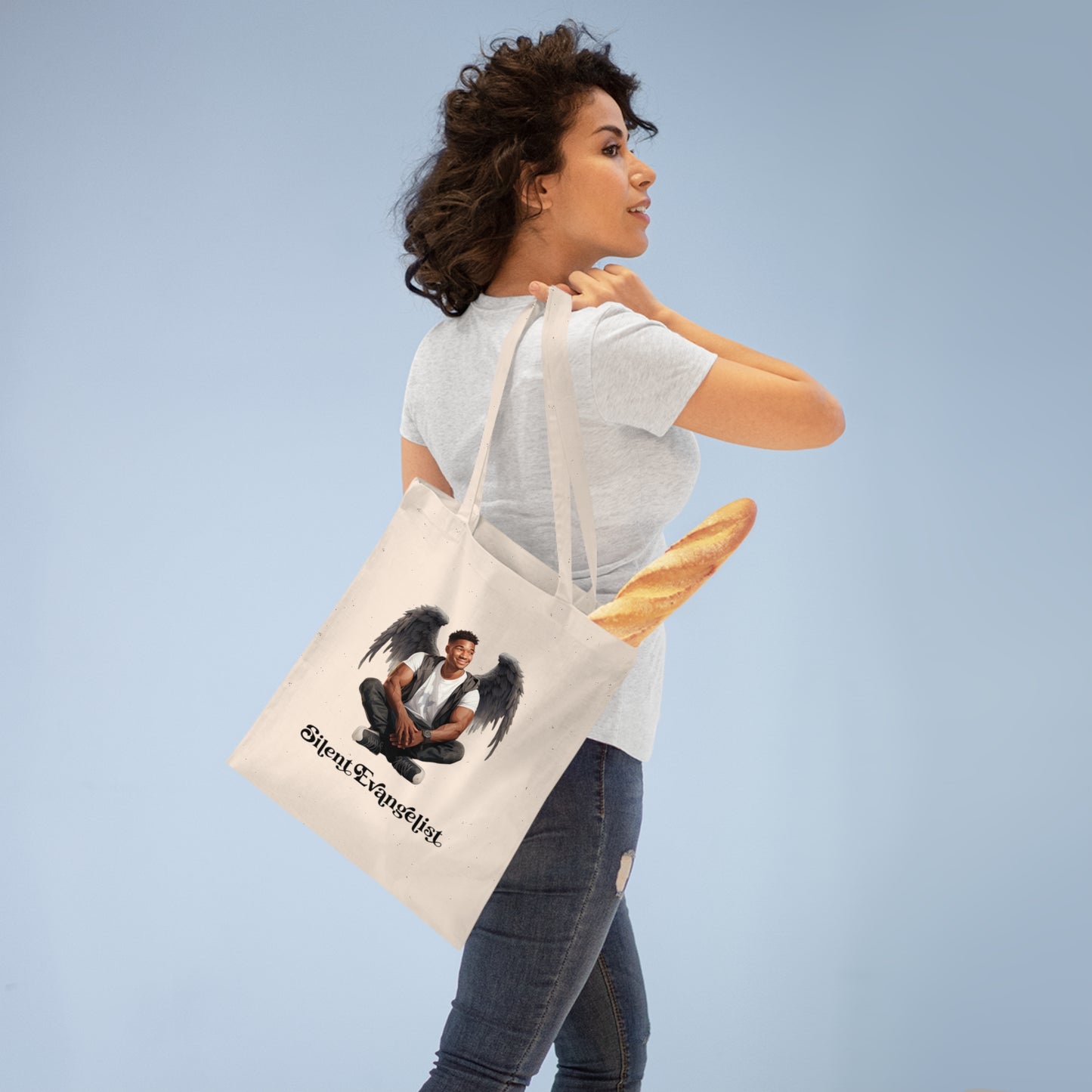 My Brother, My Angel Tote Bag - Faith-Inspired Art - Silent Evangelist