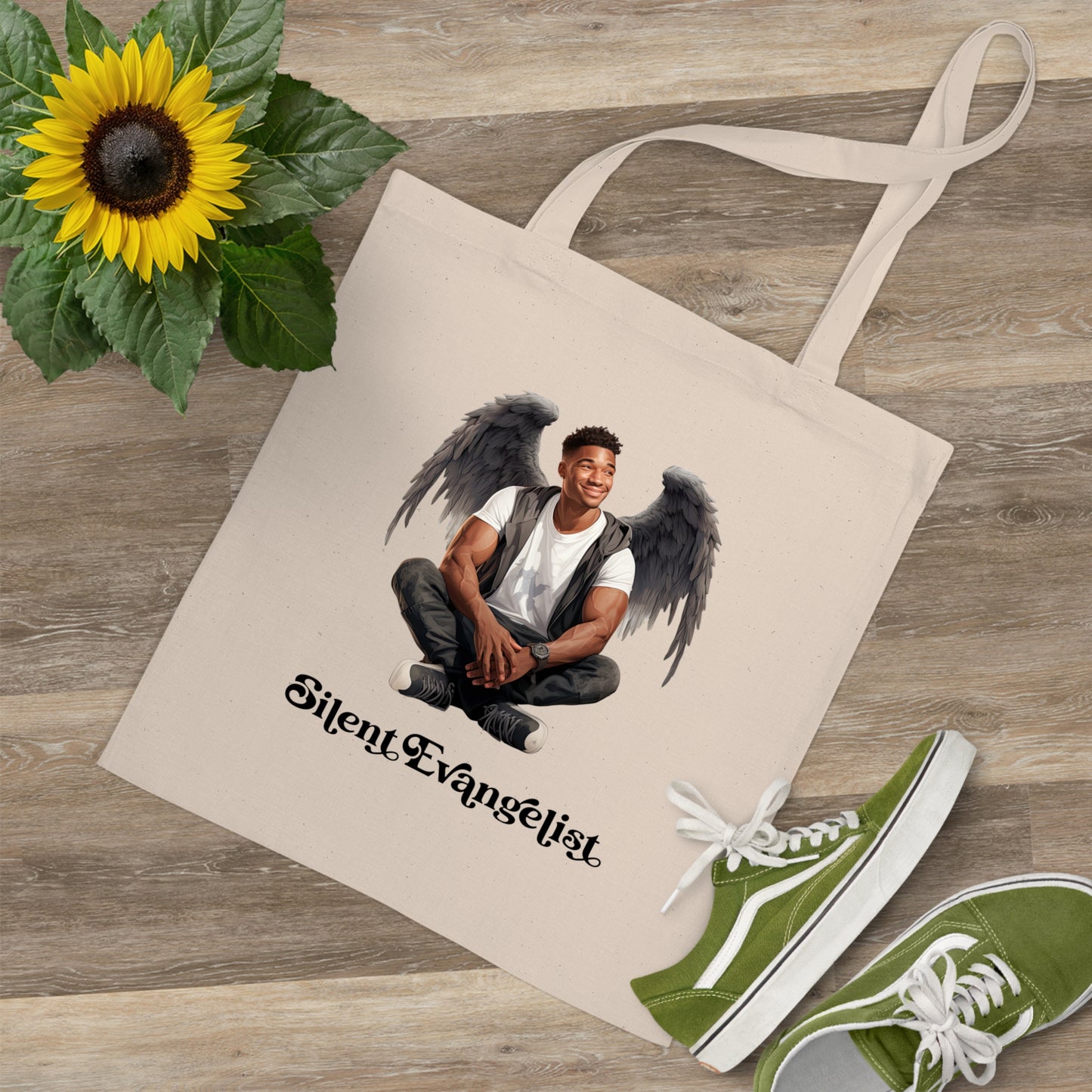 My Brother, My Angel Tote Bag - Faith-Inspired Art - Silent Evangelist
