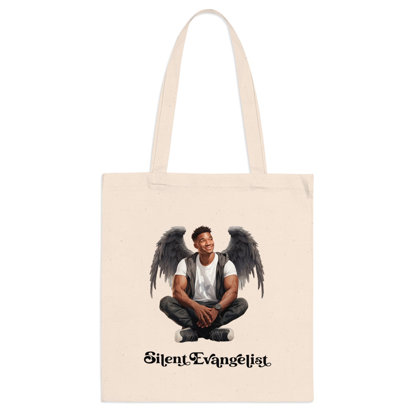 My Brother, My Angel Tote Bag - Faith-Inspired Art - Silent Evangelist