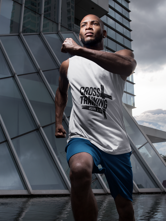 John 3:16 Cross Training Jersey Tank Top | Silent Evangelist