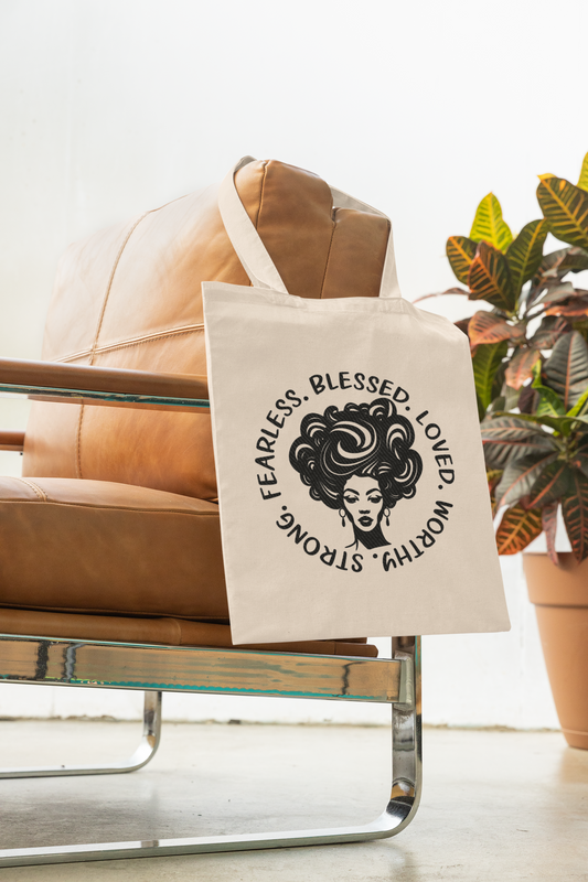 Fearless, Blessed, Loved Canvas Bag