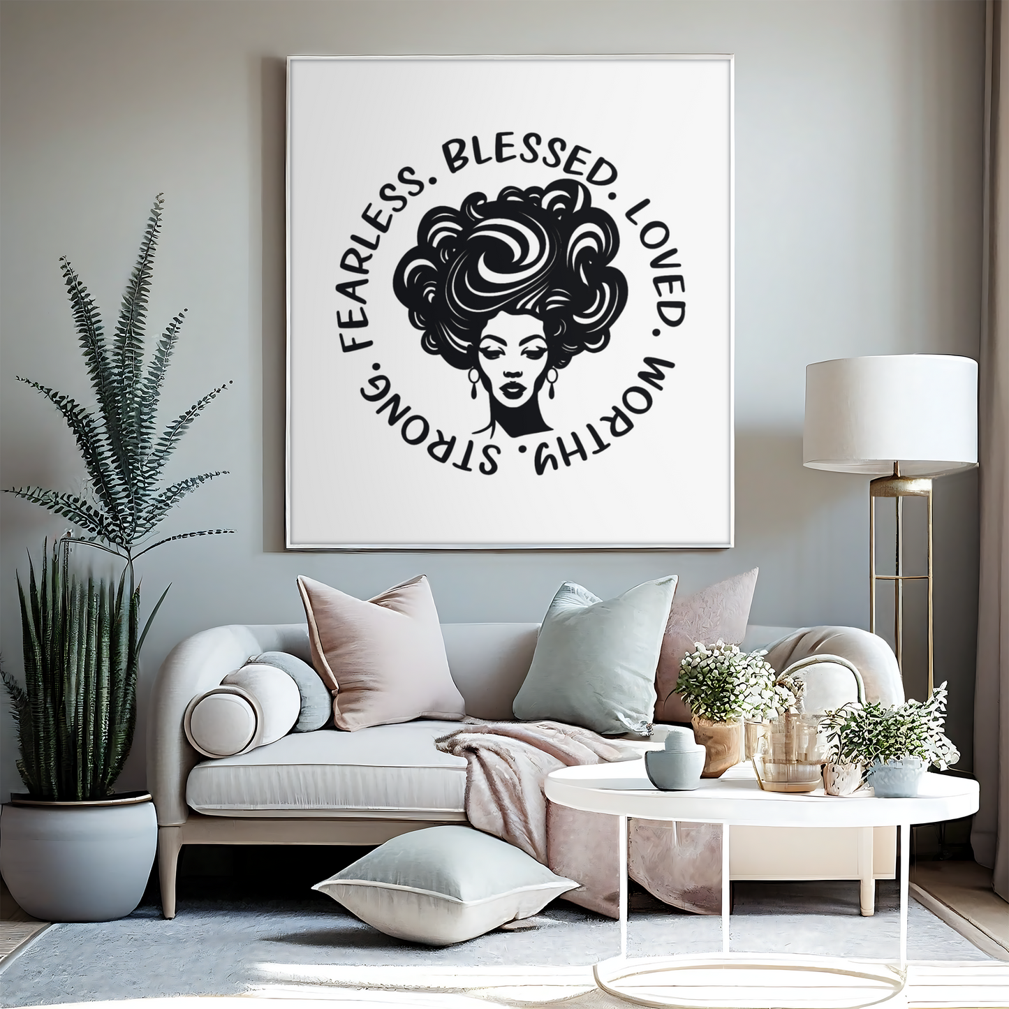 Fearless, Blessed, Loved Wall Art