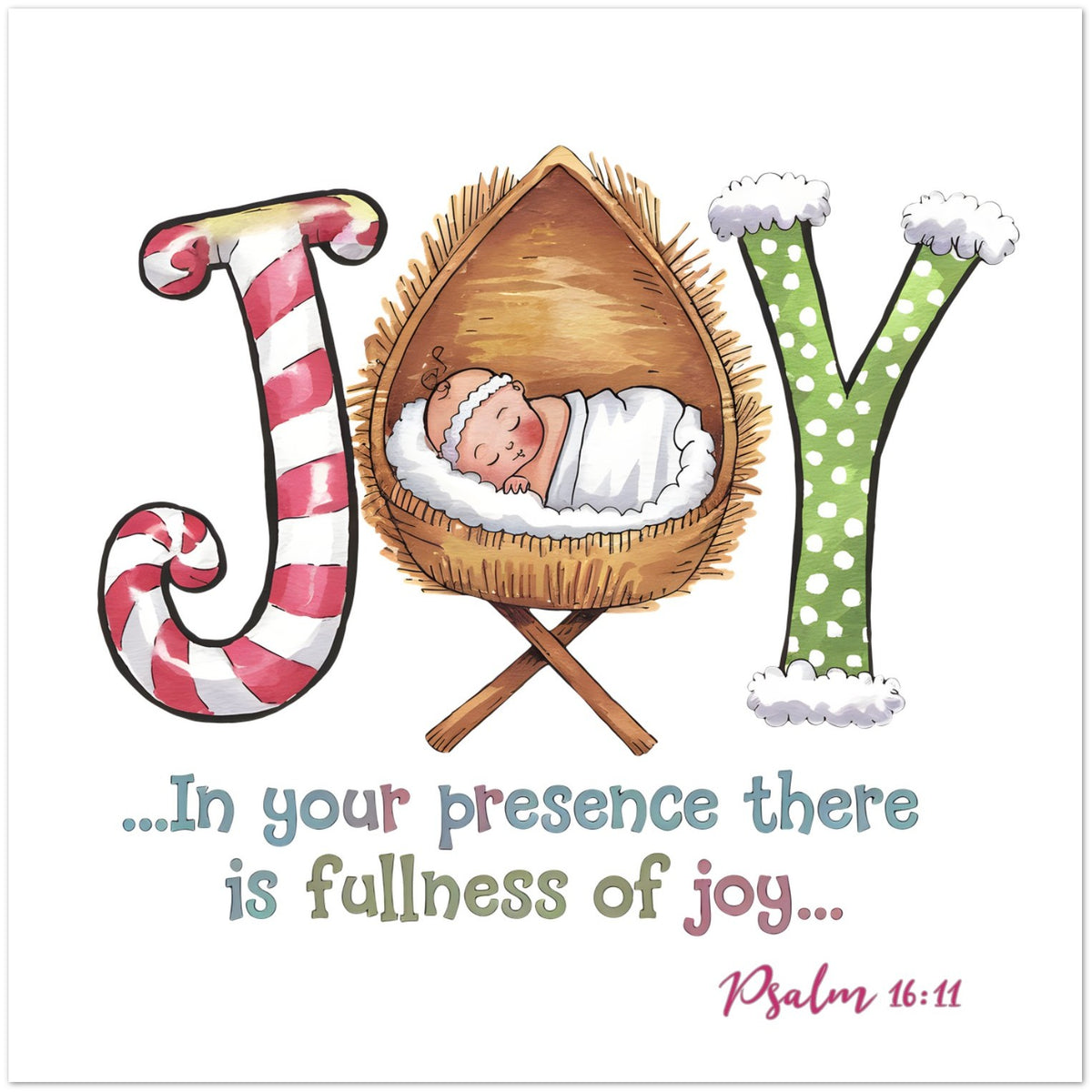 Fullness of Joy Christmas Card | Single Card | Silent Evangelist